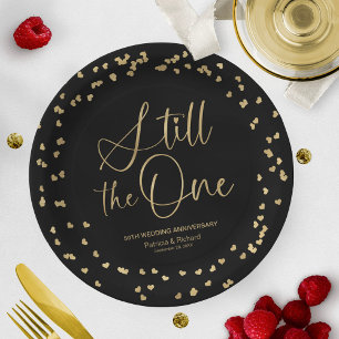 Assiettes En Carton L'Or Noir Toujours Le Renouveau Vow Un Mariage