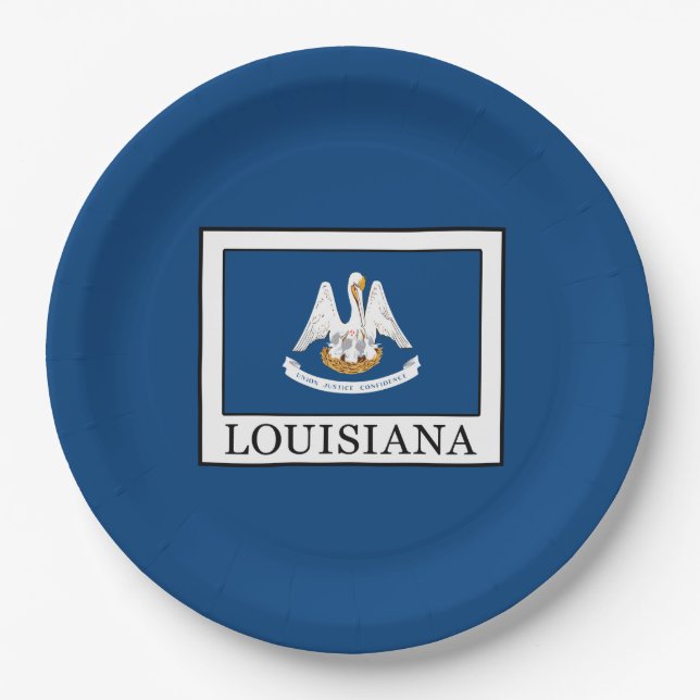 Assiettes En Carton Louisiane (Devant)