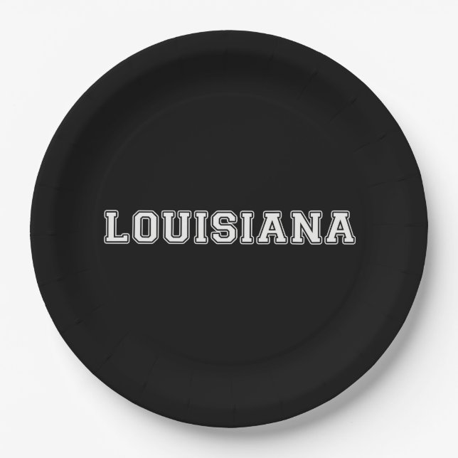 Assiettes En Carton Louisiane (Devant)