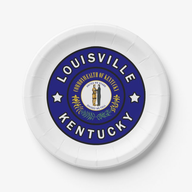 Assiettes En Carton Louisville Kentucky (Devant)