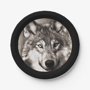 Assiettes En Carton Loup