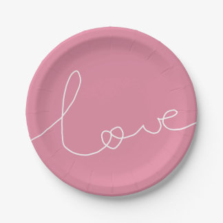 ASSIETTES EN CARTON LOVE