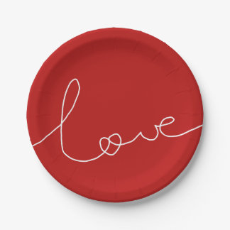 ASSIETTES EN CARTON LOVE