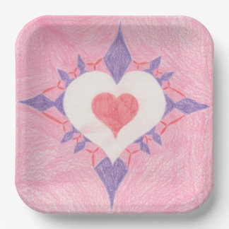 Assiettes En Carton Lovely Heart