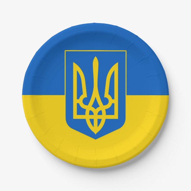 Assiettes En Carton L'Ukraine (Devant)