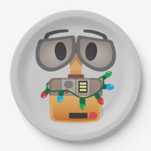Assiettes En Carton Lumières de Noël WALL-E