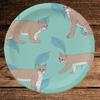 Assiettes En Carton Lynx roux