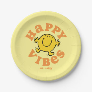 Assiettes En Carton M. Happy Vibes