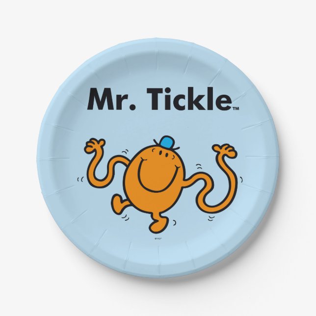 Assiettes En Carton M. Men | M. Tickle Tickle (Devant)