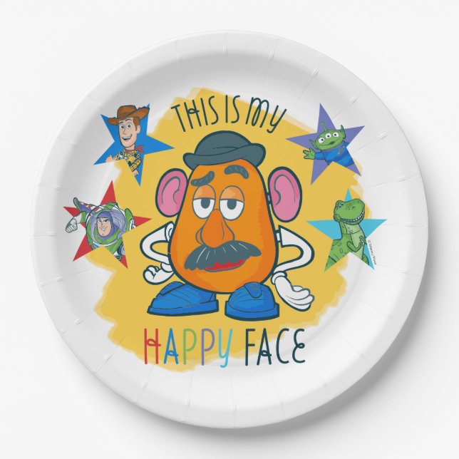 Assiettes En Carton M. Potato Head | Voici mon joyeux visage (Devant)