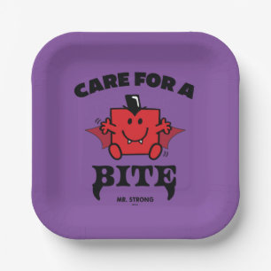 Assiettes En Carton M. Strong S'Occupe D'Une Bite Halloween