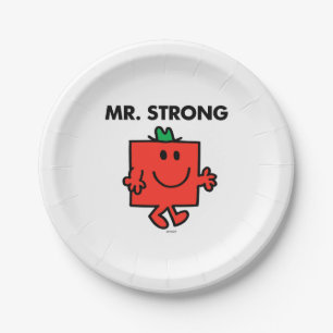 Assiettes En Carton M. Strong Waving Bonjour