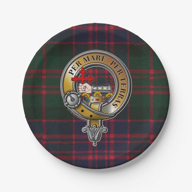 Assiettes En Carton MacDonald Tartan & Badge (Devant)