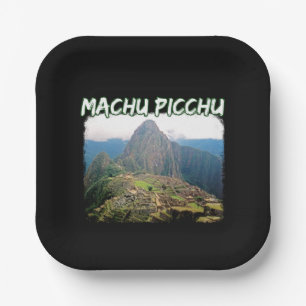 Assiettes En Carton Machu Picchu Pérou - Montagne Huayna Picchu