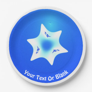 Assiettes En Carton Magen Lavan (Étoile blanche)