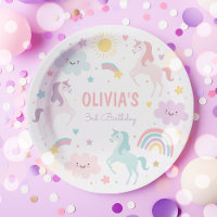 Magic Pastel Unicorn Rainbow Birthday Party