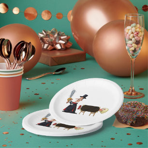Assiettes En Carton Magicien en représentation