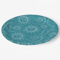 Magie turquoise Vintage étoile solaire céleste