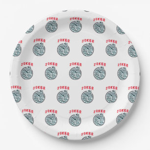 Assiettes En Carton MahJong symbole du jeu Joker tuile