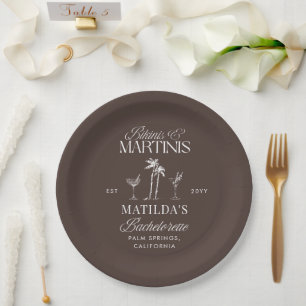 Assiettes En Carton Maillots et martinis Élégant enterrement de vie de