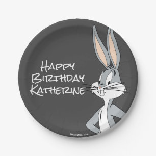 Assiettes En Carton Mains du ™   de BUGS BUNNY sur des hanches