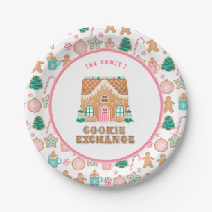 Assiettes En Carton Maison de pain d'épices   Cookie Exchange Personna