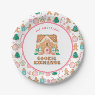 Assiettes En Carton Maison de pain d'épices Cookie Exchange Personna