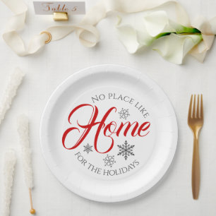 Assiettes En Carton Maison rouge et blanche pour la plaque de papier d