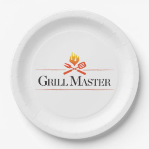 Assiettes En Carton Maître de gril