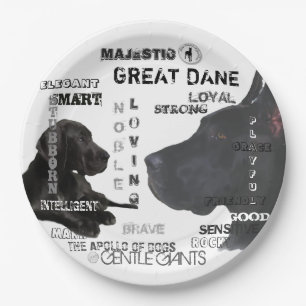 Assiettes En Carton Majestic Great Danes