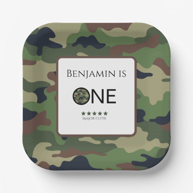 Assiettes En Carton Major Cutie Paper Plate Kids Birthday (Recto)