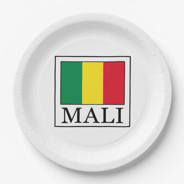 Assiettes En Carton Mali (Devant)