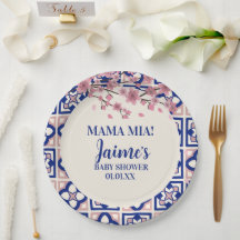 Mama Mia Baby Shower Cerisiers en Fleurs