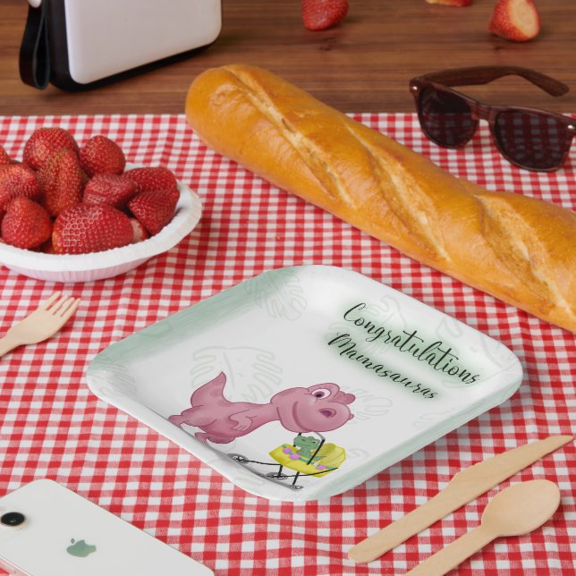 Assiettes En Carton Mamasaurus (Pique-nique)