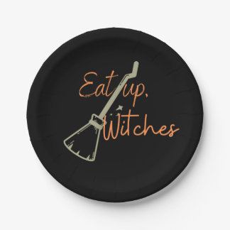 Assiettes En Carton Mangez des sorcières, des sorcières, des fêtes d'H