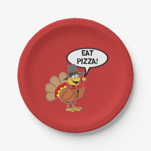 Assiettes En Carton Mangez le thanksgiving de casquette de pèlerin de