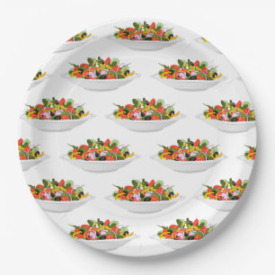 Assiettes En Carton Mangez plus de plantes frais motivation salade let