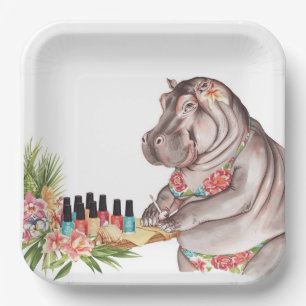Assiettes En Carton Manucure Beauté Côtière par l'équipe Hippo