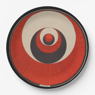 Assiettes En Carton Marcel Duchamp Rotorelief MINOTAINE Plaque en papi