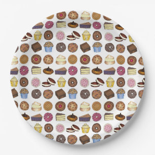 Assiettes En Carton Marchandises au four Gâteau au Muffin Foody Whopop