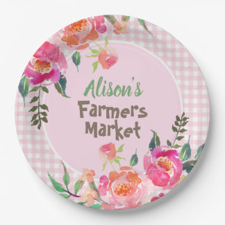 Assiettes En Carton marché d'agriculteurs