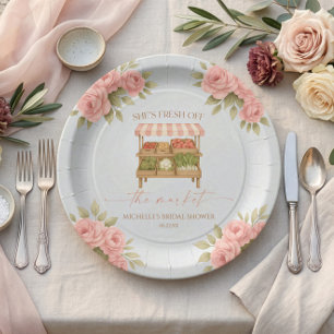 Assiettes En Carton Marché de la mariée Fresh Off The Market Baby Show