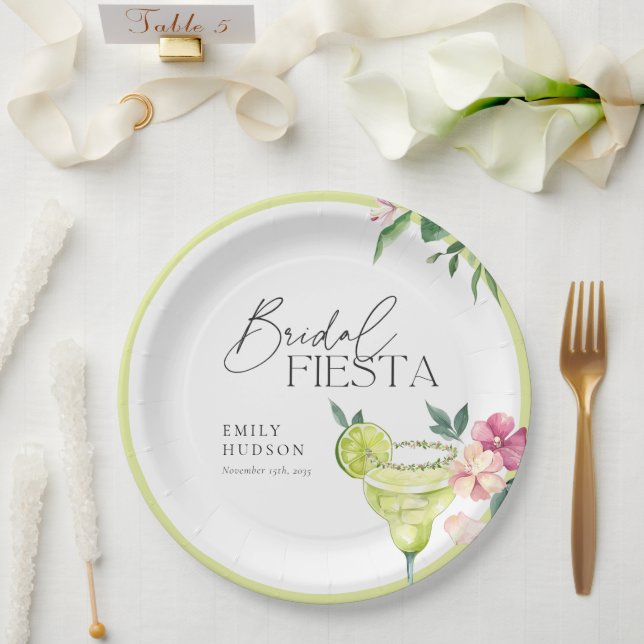 Assiettes En Carton Margarita Fête des mariées mexicaine Fiesta (Mariage)