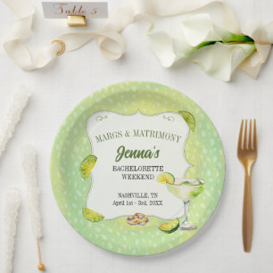 Assiettes En Carton Marges et mariage Bachelorette Party