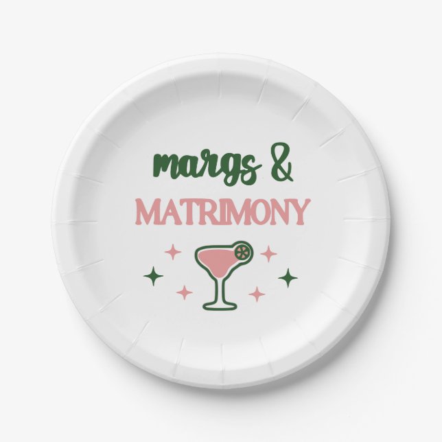 Assiettes En Carton Margs & Matrimony (Devant)