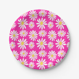Assiettes En Carton Marguerites Super rétro Marguerite de printemps Bo