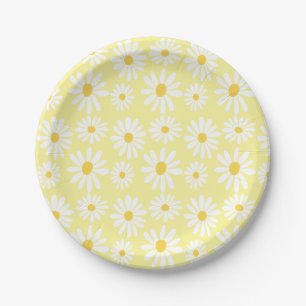Assiettes En Carton Marguerites Super rétro Marguerite de printemps Bo