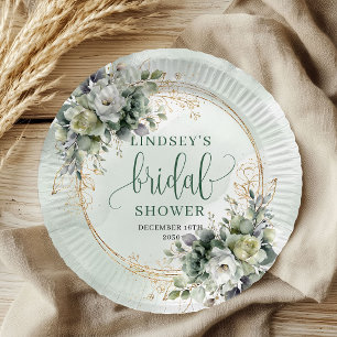 Assiettes En Carton Mariage Bohème Chic Fête de Fiançailles