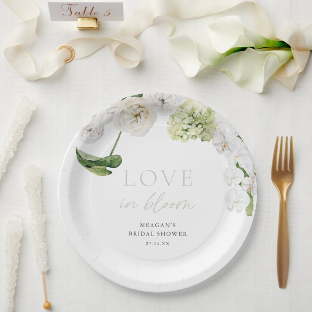 Assiettes En Carton Mariage champêtre : Love In Bloom Shower (Mariage)
