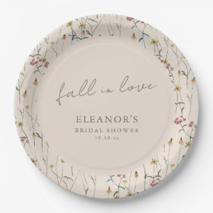 Assiettes En Carton Mariage Champêtre Tomber en Amour Baby Shower Bohè